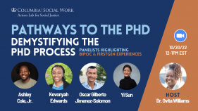 PhD Panel Thursday, October 20th 12 1pm EST