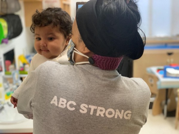 Caption: Emergency Childcare - ABC Strong Shirt ABC Emergency Childcare